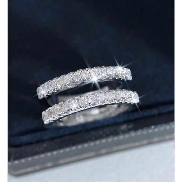 Double band Diamond Ring - Picture 3 of 5